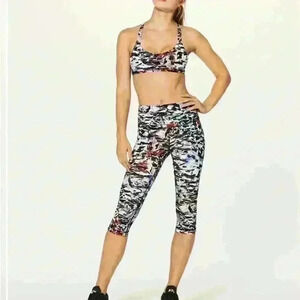 Lululemon Wunder Under Hi-Rise 1/2 Tight  17" Culture Clash Multi Black 2
